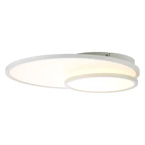 Stropné svietidlá Brilliant Stropné LED svietidlo Bility, okrúhle, rám biely