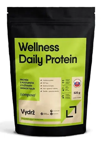 Proteíny pre ženy Wellness Daily Protein - Kompava 525 g Čokoláda