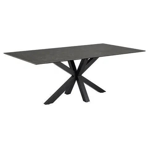 Jedálenské stoly Stôl Kobi Čierna Ceramika 200x100