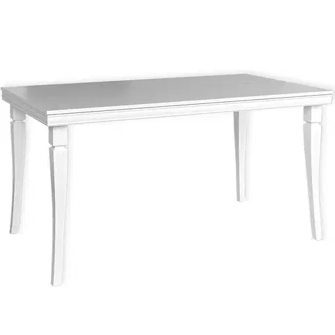 Jedálenské stoly Rozkladací stôl Kora ST 160/203x90cm Biely
