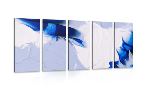 Abstraktné obrazy 5-dielny obraz umelecká maľba troch farieb