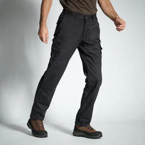 mikiny Odolné kapsáčové nohavice Steppe 300 čierne