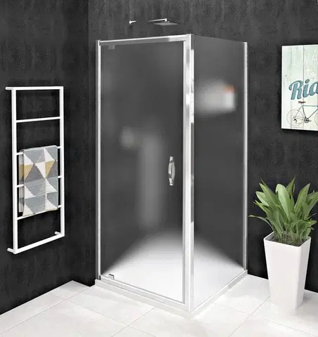 Sprchové dvere GELCO - SIGMA SIMPLY obdĺžniková sprchová zástena pivot dvere 900x1000 L/P varianta, Brick sklo GS3899GS4310