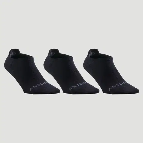 bedminton Športové ponožky RS 160 nízke čierne 3 páry