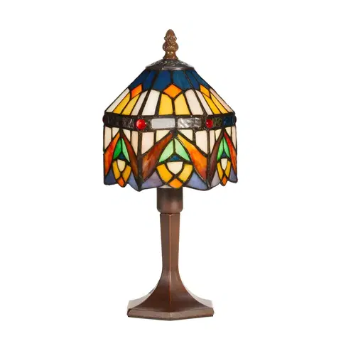 Lampy na nočný stolík Artistar Dekoratívna stolná lampa Jamilia v štýle Tiffany