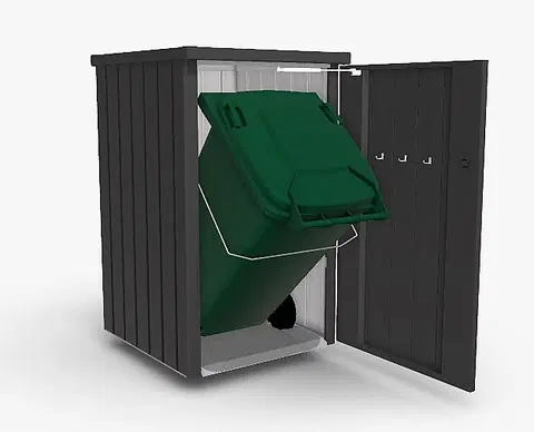 Úložné boxy Biohort Box na odpadkový kôš BIOHORT Alex 1 (tmavo sivá metalíza)
