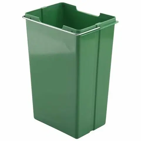 Odpadkové koše Elletipi Plastový kôš s rukoväťou 10 l, zelená