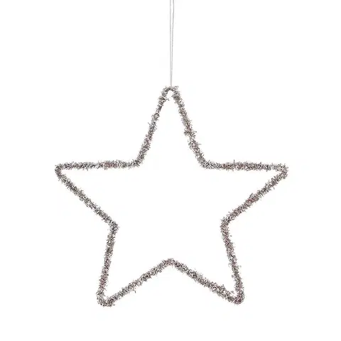 Vianočné dekorácie – do vnútra Visiaca hviezda šamp. 25 cm 1084115