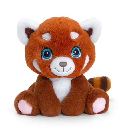 Plyšové hračky KEEL TOYS - SE1537 Keeleco Panda červená - eko plyšová hračka 16 cm