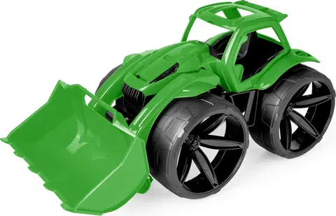 Hračky - dopravné stroje a traktory WADER - Maximus nakladač zelený