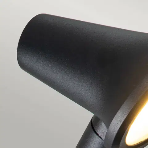 Vonkajšie nástenné svietidlá Elstead Vonkajšie nástenné LED svietidlo Selma IP66 čierna