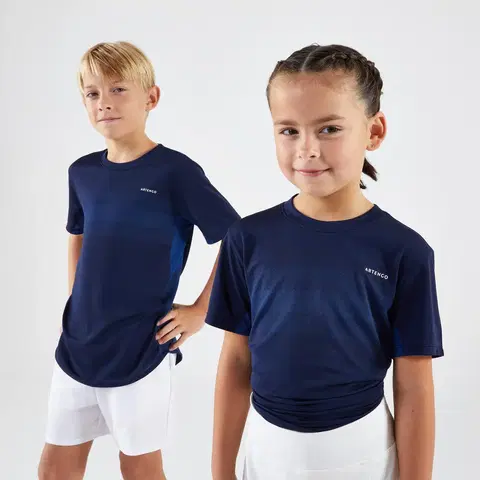 dresy Detské tričko na tenis Light tmavomodré