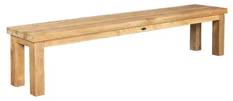 Záhradné lavice DEOKORK Záhradná teaková lavica FLOSS RECYCLE (rôzne dĺžky) 220 cm