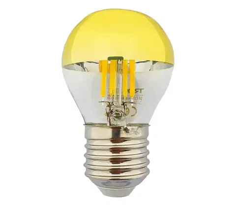 Žiarovky  LED Žiarovka so zrkadlovým vrchlíkom DECOR MIRROR P45 E27/5W/230V 4200K zlatá 