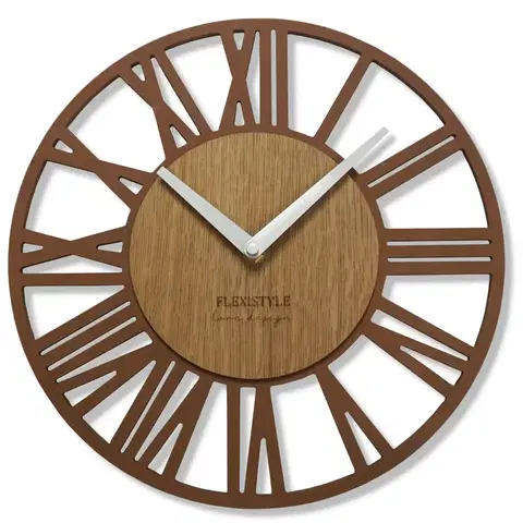 Hodiny Nástenné hodiny Loft Piccolo bronze Flex z219-9a-2-x, 30 cm