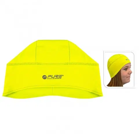Zimné čiapky Reflexná bežecká čiapka SEDCO žltá - M-L