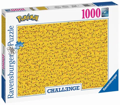 Hračky puzzle RAVENSBURGER - Challenge Puzzle: Pokémon Pikachu 1000 dielikov