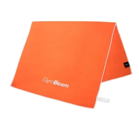 Športové uteráky GymBeam Športový rýchloschnúci uterák Orange/White