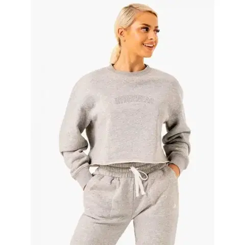 Mikiny Ryderwear Dámska mikina Ultimate Fleece Grey  XS