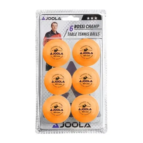 Pingpongové loptičky Loptičky na stolný tenis JOOLA Rosskopf 6 ks - oranžové