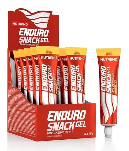 Stimulanty a energizéry EnduroSnack Gel tuba - Nutrend 10 x 75 g Orange