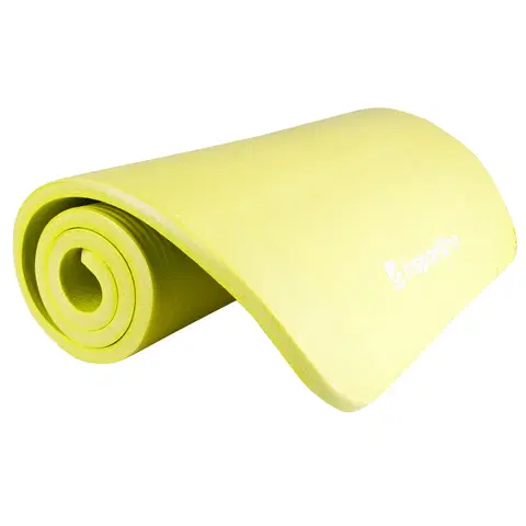 Podložky na cvičenie Podložka na cvičenie inSPORTline Fity 140x61x1,5 cm zeleno-žltá