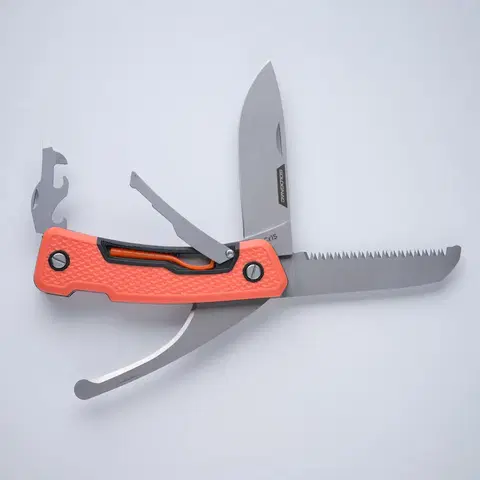 poľovníc Poľovnícky multifunkčný nôž X7 oranžový