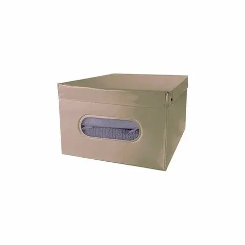 Úložné boxy Compactor Skladacia úložná krabica s vekom SMART, taupe