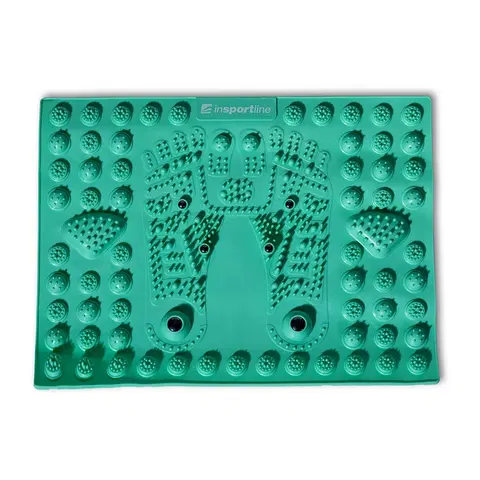 Masážne prístroje Masážna podložka pod chodidlá inSPORTline Tilsipur 39x29 cm zelená