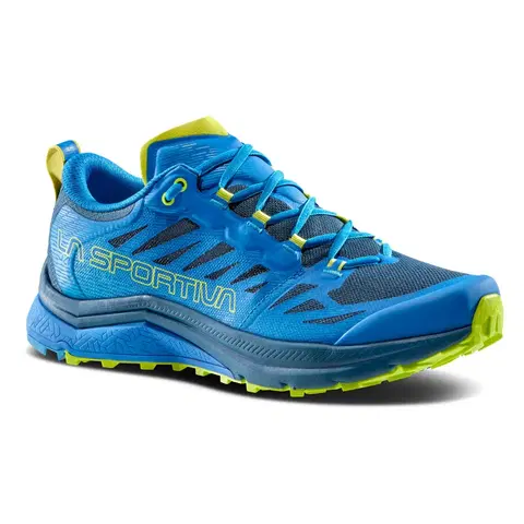 Pánske tenisky Pánske trailové topánky La Sportiva Jackal II Electric Blue/Lime Punch - 45,5