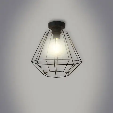 Moderné lampy do obývačky Lampa Diamond Black 4314 LW1