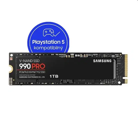 Príslušenstvo k herným konzolám Samsung SSD 990 PRO, 1TB, NVMe M.2, použitý, záruka 12 mesiacov MZ-V9P1T0BW