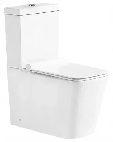 Kúpeľňa MEXEN - Cube WC kombi vrátane sedátka soft-close, biele 31014000
