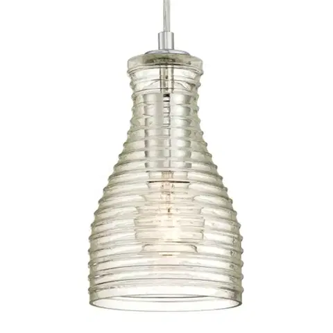 Závesné svietidlá Westinghouse Westinghouse závesná lampa 6329240, vlnité sklo