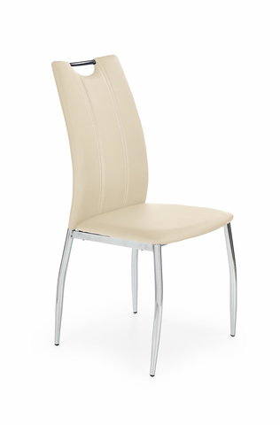Jedálenské stoličky HALMAR K187 jedálenská stolička béžová / chróm