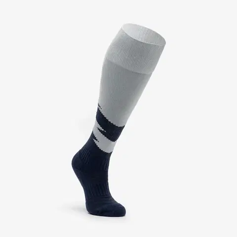 ponožky Detské futbalové štulpne sivo-modré