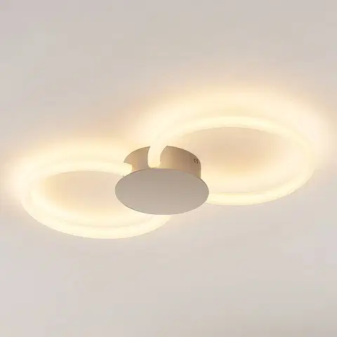 Stropné svietidlá Lucande Lucande Clasa stropné LED, 2 svetelné zdroje