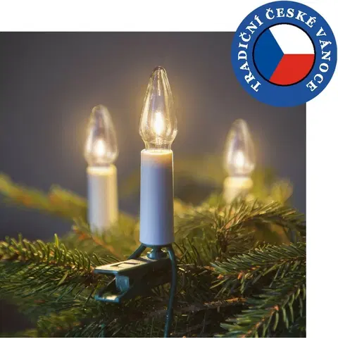Vianočné dekorácie Súprava Felicia SV-16, 16 žiaroviek, číra