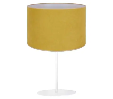 Lampy   - Stolná lampa BRISTOL 1xE14/15W/230V žltá/biela 