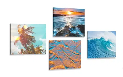 Zostavy obrazov Set obrazov očarujúca morská krajina