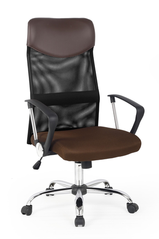 Kancelárske stoličky HALMAR Vire kancelárska stolička s podrúčkami hnedá / čierna