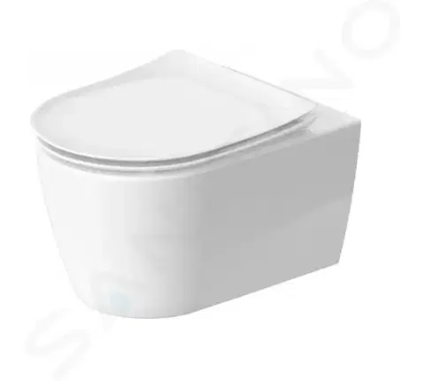 Záchody DURAVIT - Soleil by Starck Závesné WC s doskou SoftClose, Rimless, HygieneFlush, HygieneGlaze, biela 45910920A1