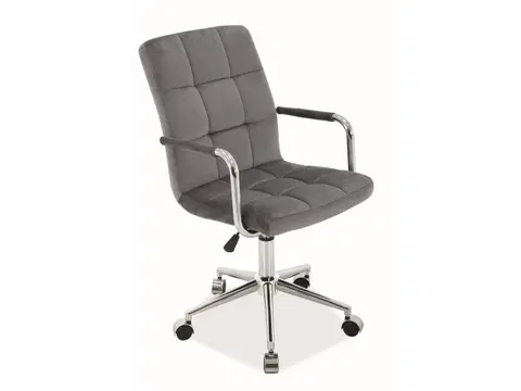 Kancelárske stoličky K-022 kancelárska stolička, šedý zamat