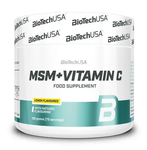 MSM MSM + Vitamin C - Biotech USA 150 g Citrón
