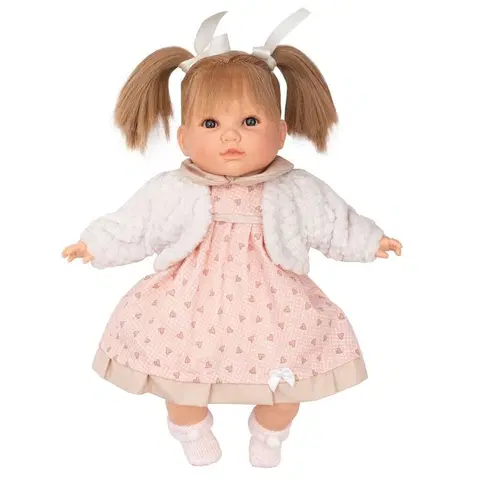 Hračky bábiky BERBESA - Luxusná hovoriaca detská bábika-dievčatko Natálka 40cm