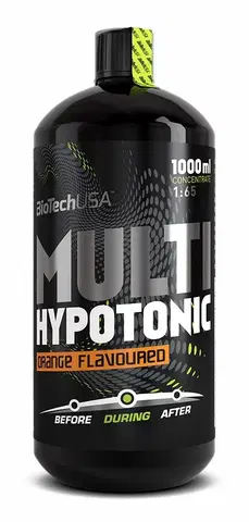 Iontové nápoje Multi Hypotonic 1:65 - Biotech USA 1000 ml. Pomaranč