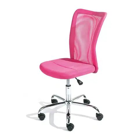 Kancelárske kreslá a stoličky Kancelárská stolička BONNIE ružová