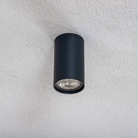 Bodové svetlá Euluna Stropný reflektor Eye, výška 10 cm, grafitový