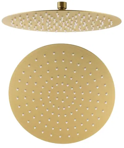 Sprchy a sprchové panely SAPHO - SLIM hlavová sprcha, priemer 300, zlato mat MS573GB