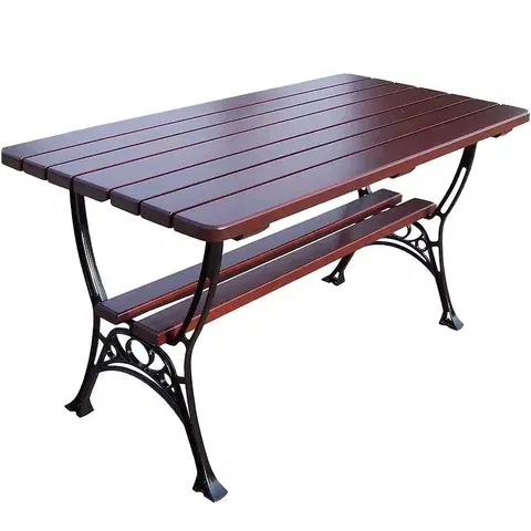 Záhradné drevené stoly Stôl kráľovský višňa